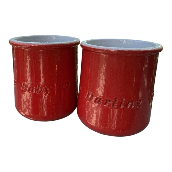 La fermiere limited edition valentines red ceramic yogurt 2 - Picture 1 of 5